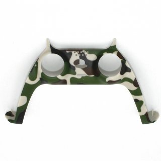 Controller Frame Griff Gehäuse Rahmen Shell Cover Case für Sony PS5 Gamepad Camouflage Grün