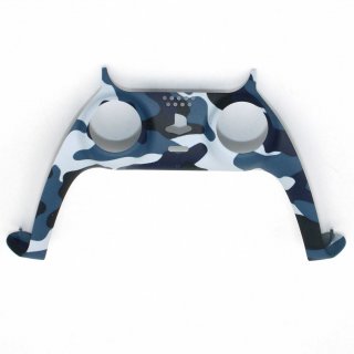 Controller Frame Griff Gehäuse Rahmen Shell Cover Case für Sony PS5 Gamepad Camouflage Blau