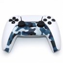 Controller Frame Griff Gehäuse Rahmen Shell Cover Case für Sony PS5 Gamepad Camouflage Blau