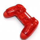 Controller Gehäuse / Cover Crystal Rot Sony Ersatzteil für PS4 JDM 0050/055 gebraucht