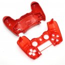 Controller Gehäuse / Cover Crystal Rot Sony Ersatzteil für PS4 JDM 0050/055 gebraucht