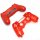 Controller Gehäuse / Cover Crystal Rot Sony Ersatzteil für PS4 JDM 0050/055 gebraucht