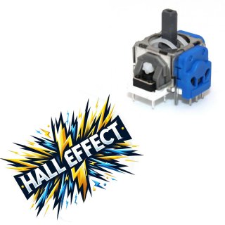 PS5 Analog Halleffect Halleffekt Controller 3D Steuer Modul Thumbstick Stickdrift Potentiometer blau