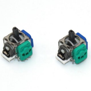 2 x PS4 Analog Hallefect Hallefekt Controller 3D Steuer Modul Thumbstick Stickdrift Potentiometer Blau