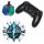 PlayStation 4 - DualShock 4 Wireless Controller, schwarz mit 2 Halleffect Halleffekt Analog Sticks