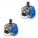 2 x PS5 Analog Halleffect Halleffekt Controller 3D Steuer Modul Thumbstick Stickdrift Potentiometer blau