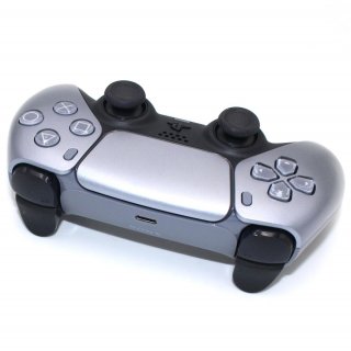 DualSense Wireless-Controller - Sterling Silver + Halleffect Halleffekt Sticks [PlayStation 5] PS5 - Neu