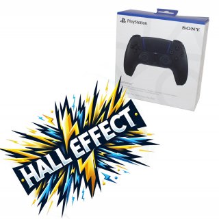 Sony PlayStation 5 DualSense Controller – Midnight Black – With Hall Effect Joysticks – Used