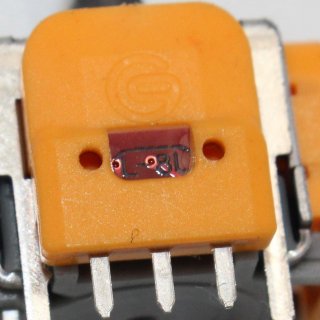 PS5 Analog Halleffect Halleffekt Controller 3D Steuer Modul Thumbstick Stickdrift Potentiometer Orange V3 L -4C