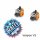 2 x PS5 Analog Halleffect Halleffekt Controller 3D Steuer Modul Thumbstick Stickdrift Potentiometer Orange V3 "L -4C"