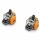 2 x PS5 Analog Halleffect Halleffekt Controller 3D Steuer Modul Thumbstick Stickdrift Potentiometer Orange V3 "L -4C"