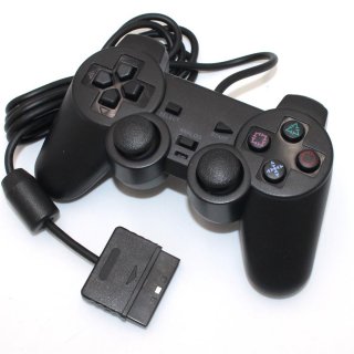 Controller schwarz f�r Sony Ps2 (Playstation 2) Zubeh�r Third Party 