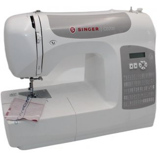 Singer C5205 Nhmaschine, wei/grau - Gebraucht guter Zustand wie neu mit OVP