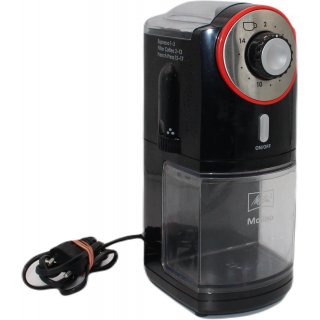 Melitta Kaffeemhle Molino schwarz/rot Mahlgrad einstellbar 1019-01 - gebraucht