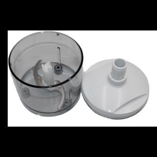 Bosch Stabmixer ErgoMixx MSM66120, Edelstahl-Mixfu, Mix- und Messbecher, 4-Klingen-Messer, ergonomisches Design, 12 Stufen plus Turbo, 600 W, wei/grau gebraucht