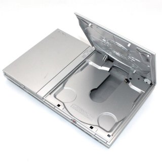 Gehäuse Silber / silver gebraucht für Ps2 Slim SCPH 70004...