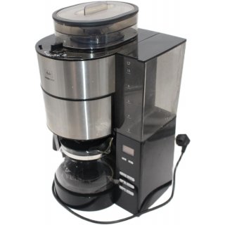 Melitta AromaFresh - Filterkaffeemaschine - mit Glaskanne - integriertes Mahlwerk - Timer Funktion - 10 Tassen - Pure Black- gebraucht