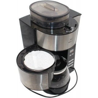 Melitta AromaFresh - Filterkaffeemaschine - mit Glaskanne - integriertes Mahlwerk - Timer Funktion - 10 Tassen - Pure Black- gebraucht