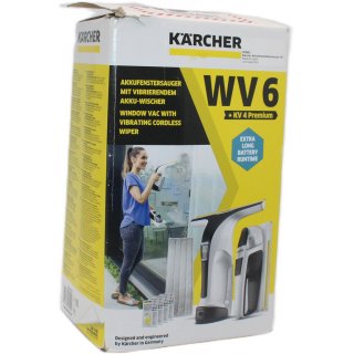 S22 Krcher Akku Fenstersauger WV 6 Plus MIKROFASER, FLSSIGKEIT Fehlen - gebraucht