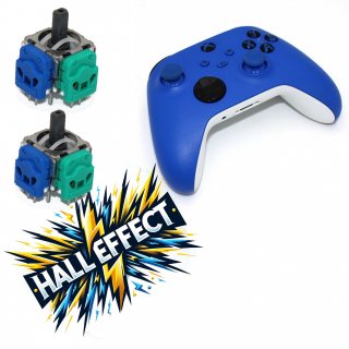 Microsoft - Xbox Wireless Controller Shock Blue mit Halleffect Halleffekt Sticks Model 1914