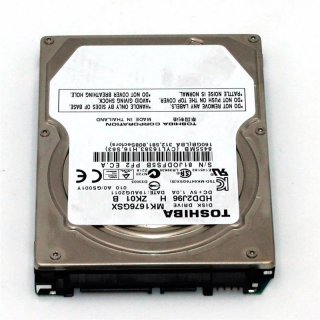 Toshiba MK1665GSX &ndash; 160 GB interne Festplatte (5400 RPM, SATA, 2,5 Zoll)
