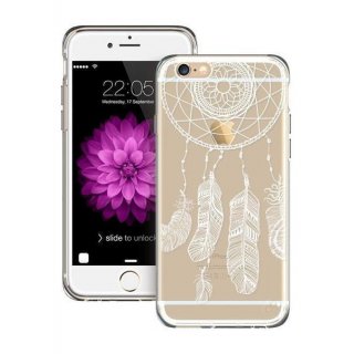 iPhone 6 6S Feder Handyhülle Hülle Tasche Cover Case Silikon