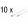 10 x SAT DVB-S SatelitenKabel F Stecker 75 Ohm für Satellit LNB Anschlusskabel Receiver weiß Goobay