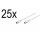 25 x SAT DVB-S SatelitenKabel F Stecker 75 Ohm für Satellit LNB Anschlusskabel Receiver weiß Goobay