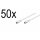 50 x SAT DVB-S SatelitenKabel F Stecker 75 Ohm für Satellit LNB Anschlusskabel Receiver weiß Goobay