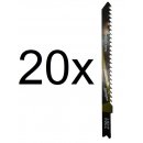 Wolfcraft 20 Stück Stichsägeblätter Holz /...