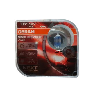 2 x OSRAM NIGHT BREAKER® LASER H7 NEXT GENERATION HALOGEN SCHEINWERFERLAMPE 12V