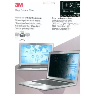 3M? Blickschutzfilter für 11,6 Breitbild-Laptop, PF116W9 Black für 29,5cm