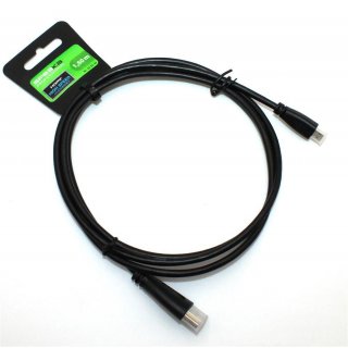 SpeaKa Professional HDMI Anschlusskabel HDMI- auf HDMI-Stecker D Micro 1,5 Meter
