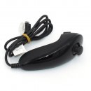 Nintendo Wii Konsole Schwarz gebraucht + Fernbedienung + Nunchuck + Lenkrad