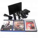PlayStation 2 Konsole PS2 Black + 3 Spiele gebraucht USK 18