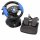 PlayStation 2 Konsole Slim PS2 Black + 1 Spiel + Lenkrad + Controller