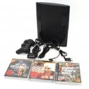 Sony PlayStation 3 super slim 320 GB + 3 Spiele schwarz...