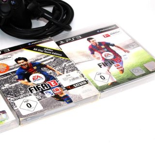 Sony PlayStation 3 80GB [inkl. DualShock Controller] schwarz - gebraucht + 3 Spiele 