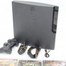 Sony Playstation 3 PS3 Konsole Slim 160 GB + 3 Spiele CECH-3004B gebraucht