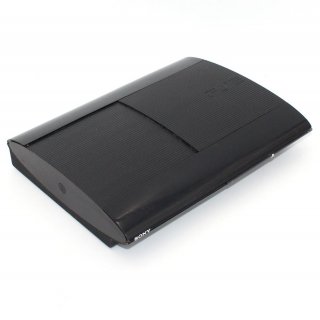 Sony PlayStation 3 super slim 120 GB schwarz CECH-4004A gebraucht + 3 Spiele