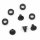 Playstation 4 Ps4 HDD Schrauben Set + gummi Ringe für alle Ps4 Modelle