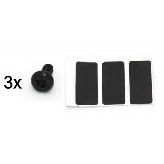 3 x PS4 Siegel + T8 Torx Schraube schwarz Ersatz für hintere Schrauben Phat Slim Pro 
